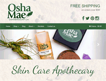 Tablet Screenshot of oshamaesoap.ca